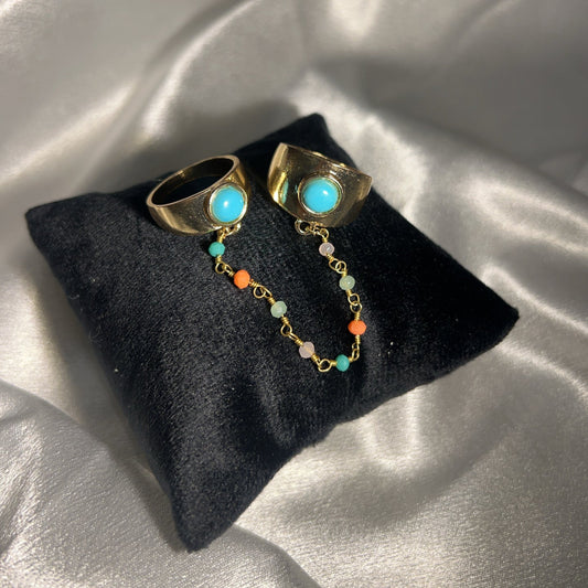 Bohemian Dual Chained ring