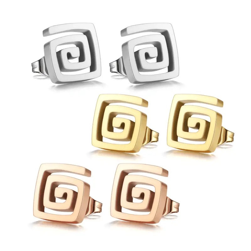 Square Treasure Earrings