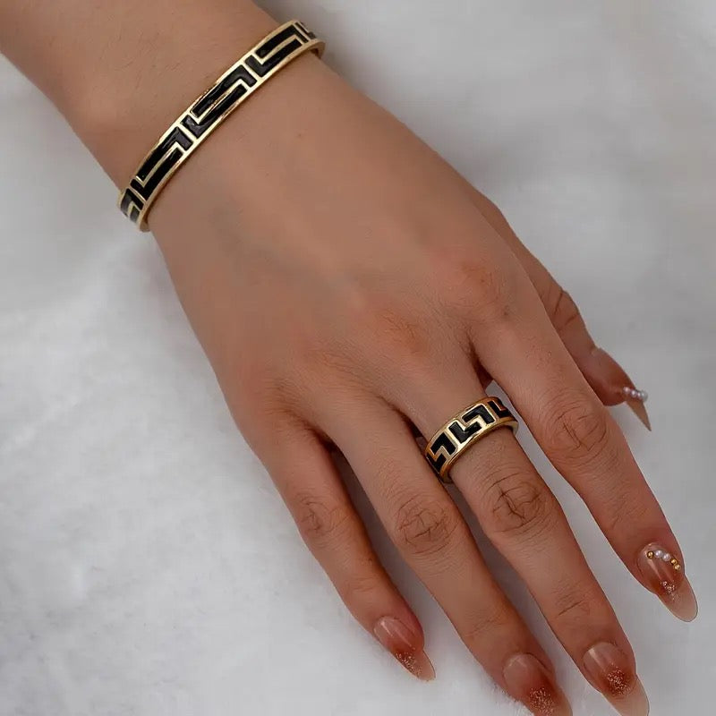 Drip Ring and Bracelet
