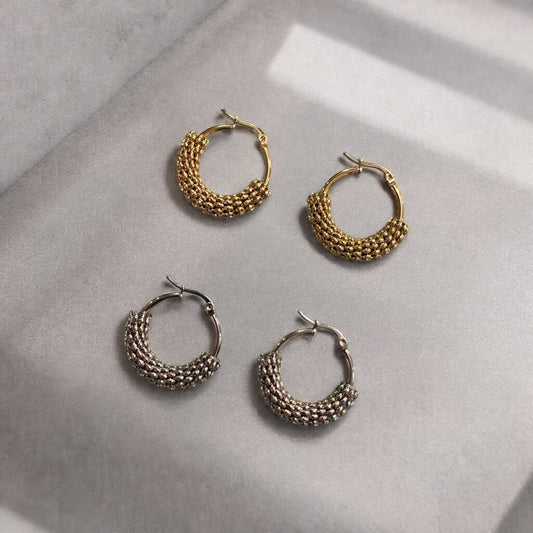 Ear Beaded Hoops