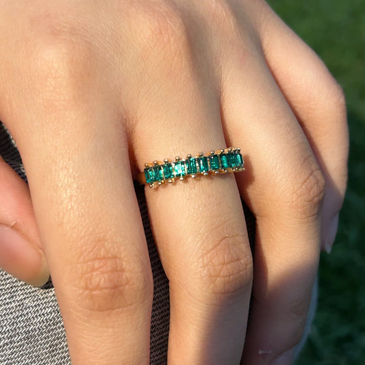 Emerald Band ring